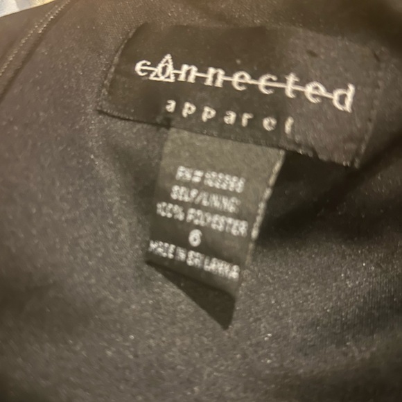 Connected Apparel Black Sleeveless Midi Dress size 6 - Picture 8 of 8